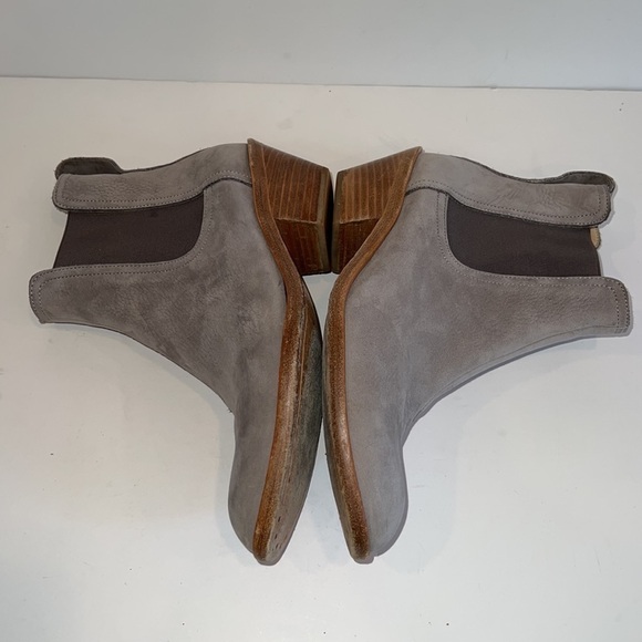 Rag & Bone Grey Dixon Waxed Suede Ankle Boots/Booties SZ 37.5 - Picture 4 of 9